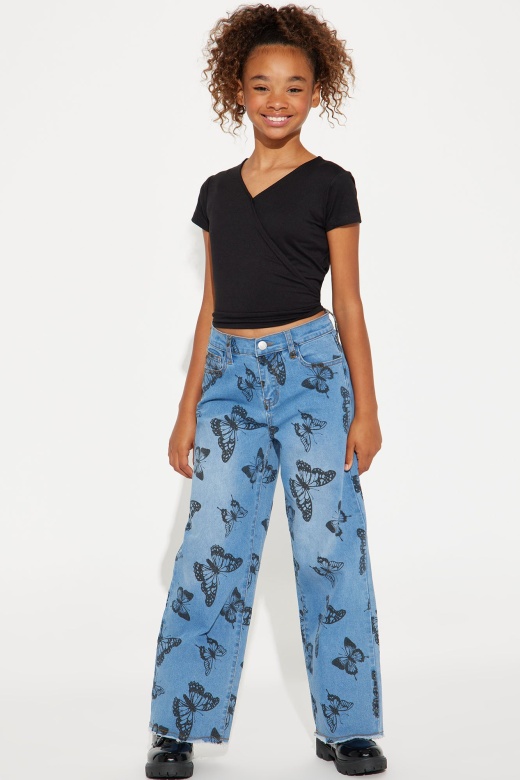 Mini Monarch Denim Jeans - Light Blue Wash