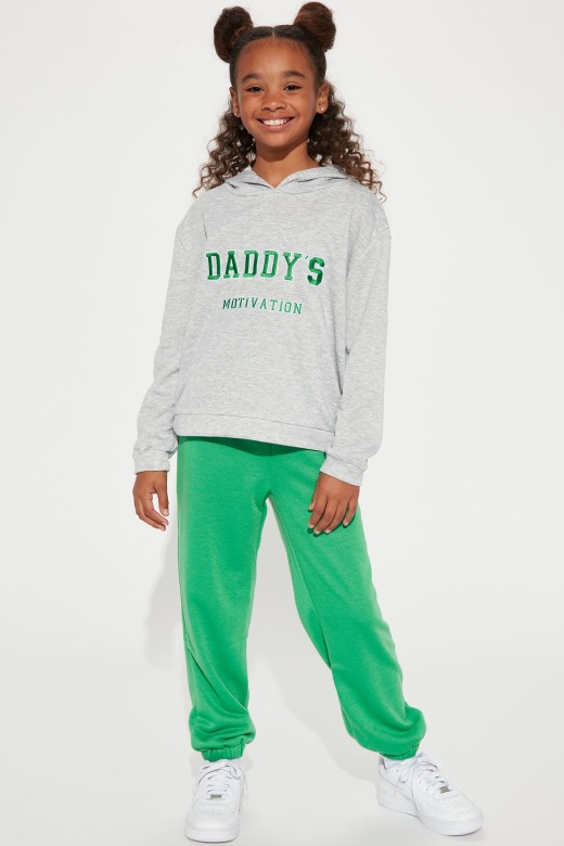 Mini Daddy's Motivation Jogger Set - Grey/Combo