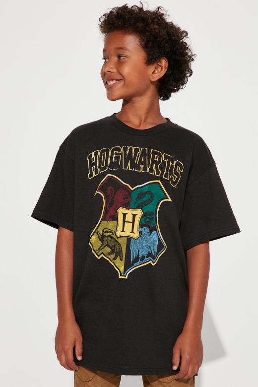 Mini Hogwarts Short Sleeve Tee - Black
