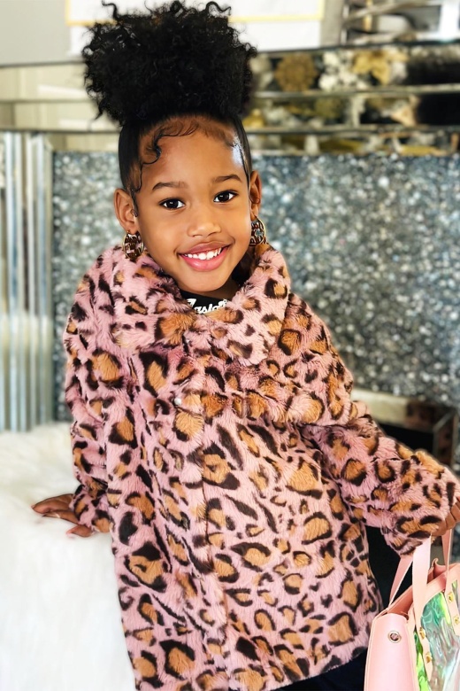 Mini Wildly Obsessed Faux Fur Shacket - Mauve/Combo