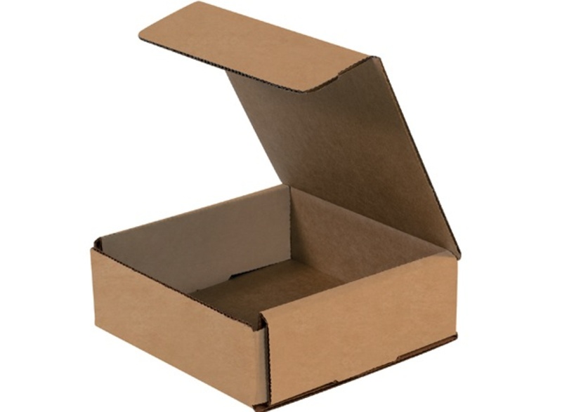 5" X 5" X 2" Kraft Corrugated Mailers 50 / Bundle