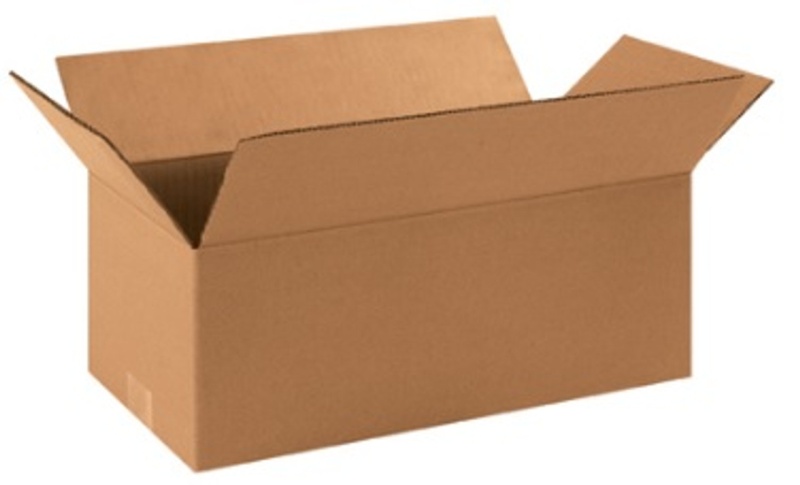 16" X 8" X 6" Long Corrugated Cardboard Shipping Boxes 25/Bundle