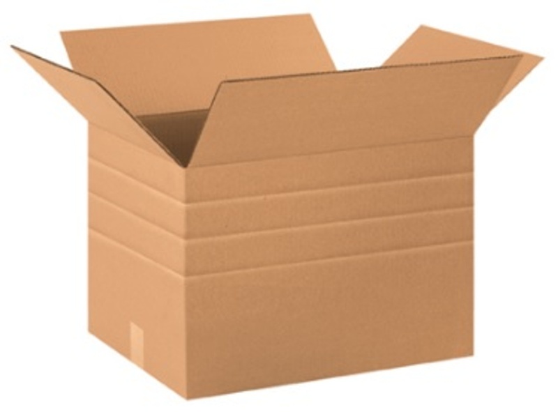 20" X 12" X 12" Multi-Depth Corrugated Cardboard Shipping Boxes 20/Bundle
