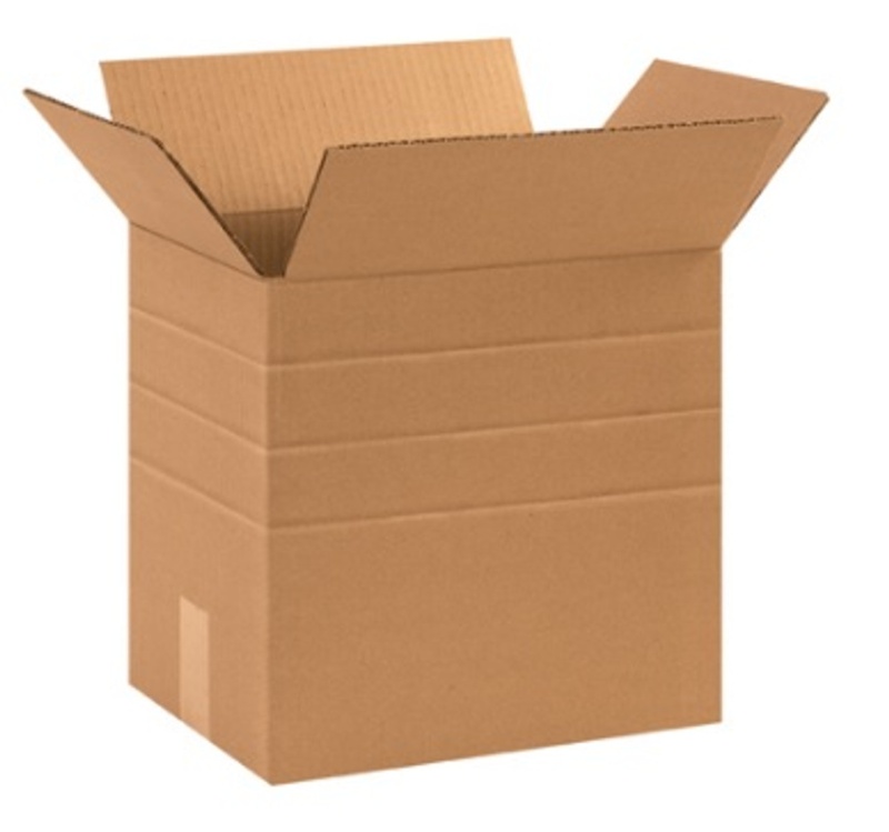 13 1/4" X 10 1/4" X 12" Multi-Depth Corrugated Cardboard Shipping Boxes 25/Bundle