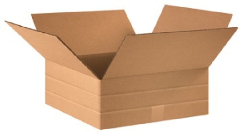 16" X 16" X 6" Multi-Depth Corrugated Cardboard Shipping Boxes 25/Bundle