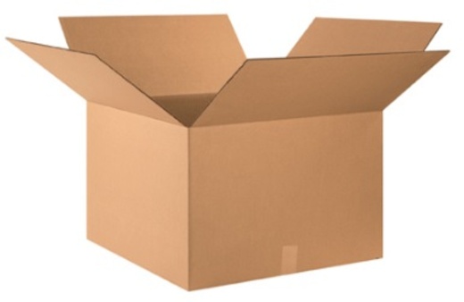 24" x 24" x 16" Corrugated Cardboard Shipping Boxes - 10/Pack
