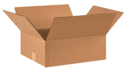 16" x 14" x 6" Flat Corrugated Cardboard Shipping Boxes - 25/Bundle