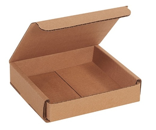 5" x 5" x 1" Kraft Corrugated Mailers