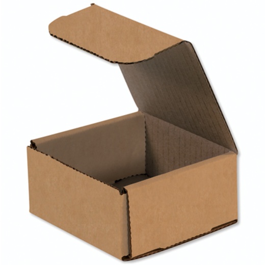 4" x 4" x 2" Kraft Corrugated Mailers