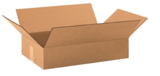 19" x 12" x 4" Flat Corrugated Cardboard Shipping Boxes