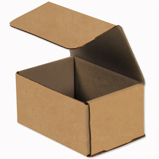 6" x 4" x 3" Kraft Corrugated Mailers - 50 / Bundle