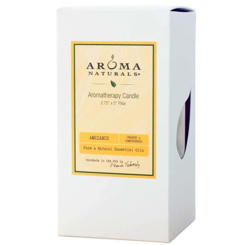 Aroma Naturals Ambiance Lemon Pillar 2 3/4" X 5"