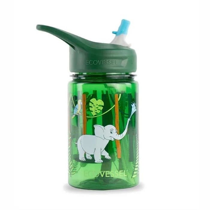 Ecovessel Kids Jungle Splash Water Bottle 12 Oz