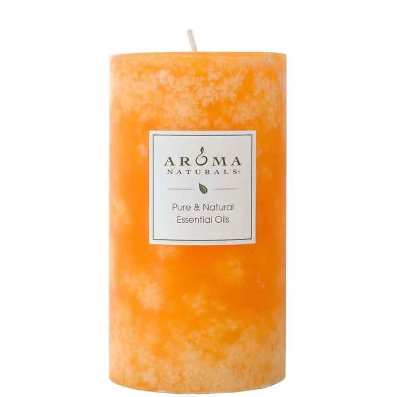 Aroma Naturals Relaxing Tangerine Pillar 2 3/4" X 5"