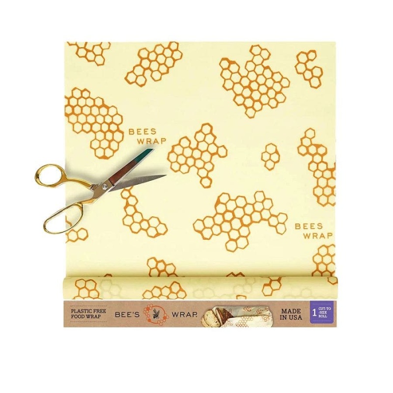 Bee's Wrap Honeycomb Organic Cotton Beeswax Cut-To-Size Roll 14" X 52"
