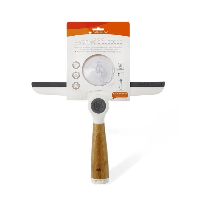 Full Circle White Wipe Out Pivoting Squeegee