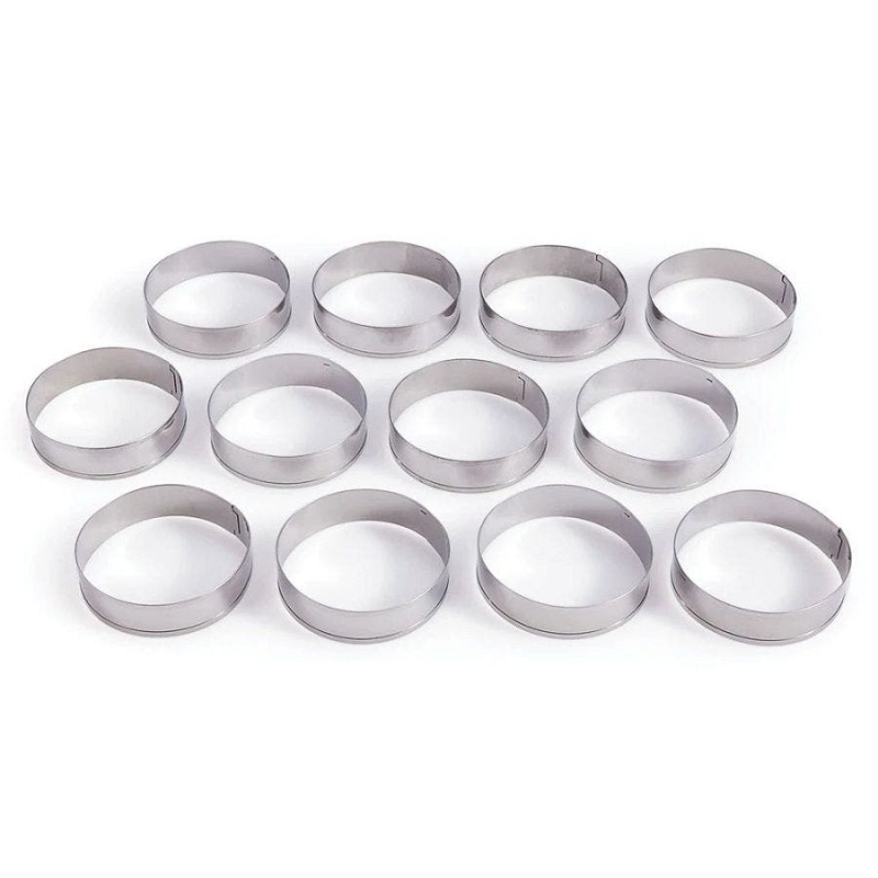 King Arthur Baking Company Stainless Steel English Muffin Rings Set Of 12