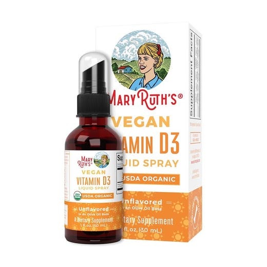 Mary Ruth's Organic Unflavored Vegan Vitamin D3 Liquid Spray 1 Fl. Oz