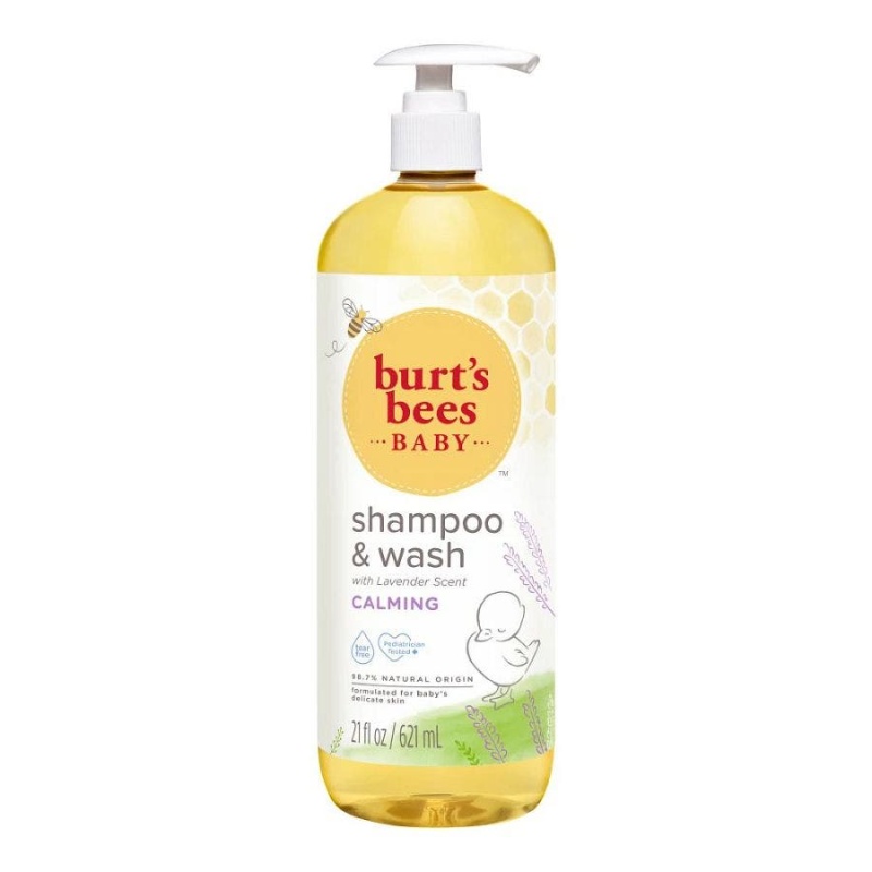 Burt's Bees Baby Calming Tear-Free Shampoo & Wash 21 Fl. Oz. Pump Bottle