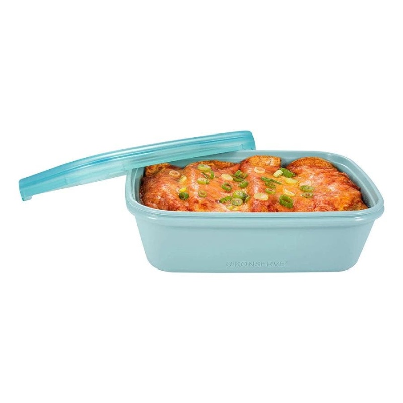 U-Konserve Silicone Rectangle Seafoam Bouncebox 48 Oz