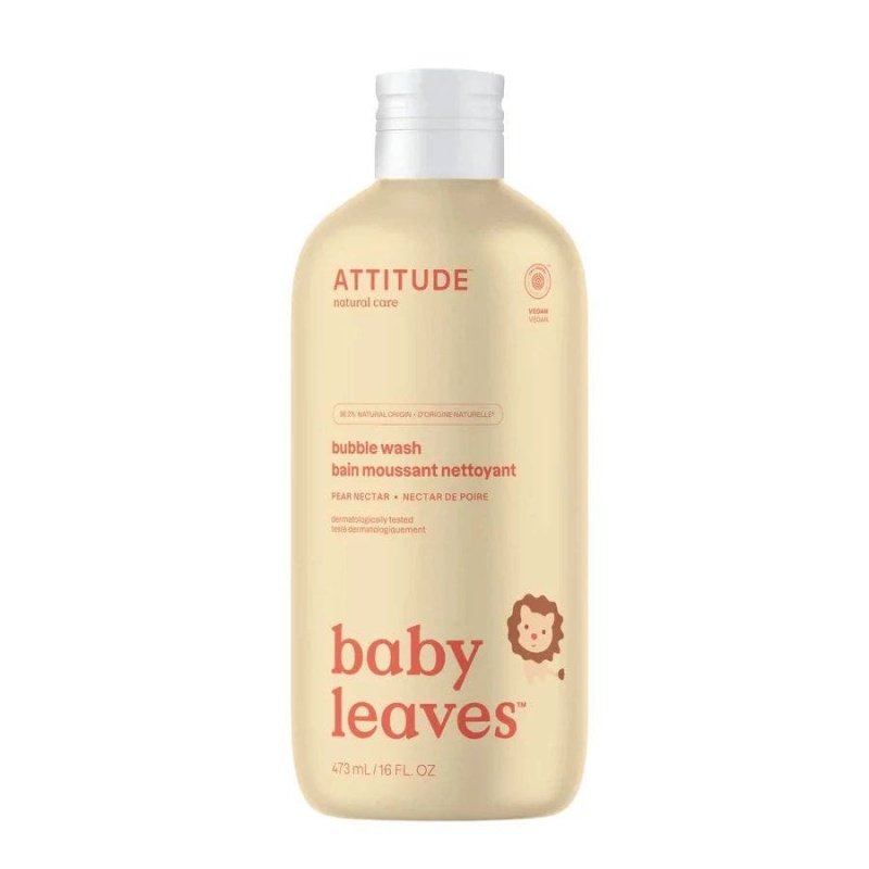 Attitude Baby Leaves Pear Nectar Bubble Wash 16 Fl. Oz