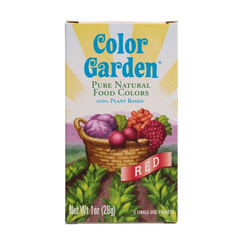 Color Garden Red Natural Food Coloring 5 (6G) Packets