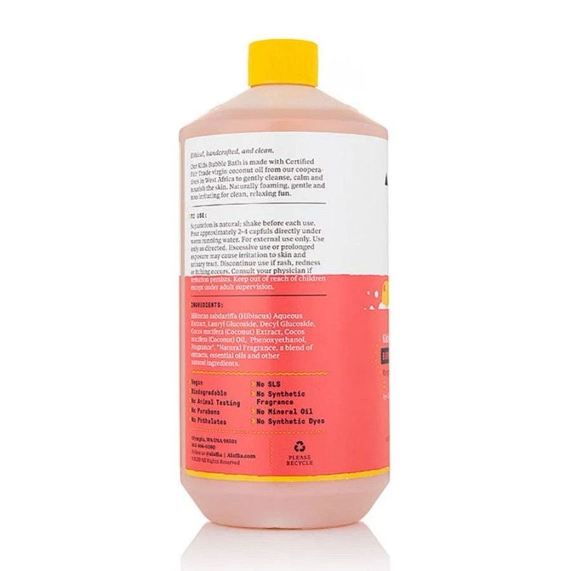 Alaffia Coconut Coconut Strawberry Kids Bubble Bath 32 Fl. Oz