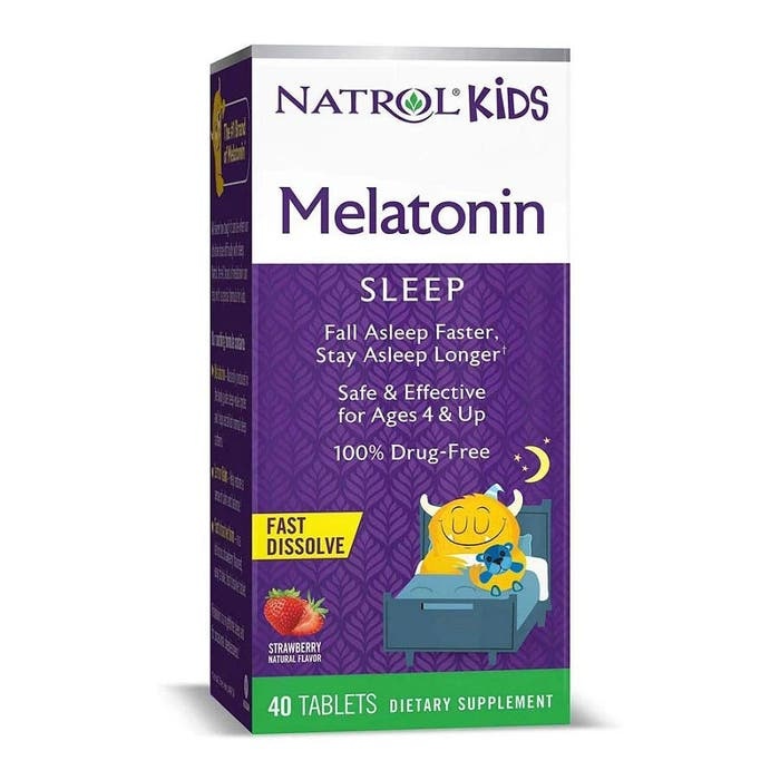 Natrol Kids Melatonin, Strawberry 40 Tablets
