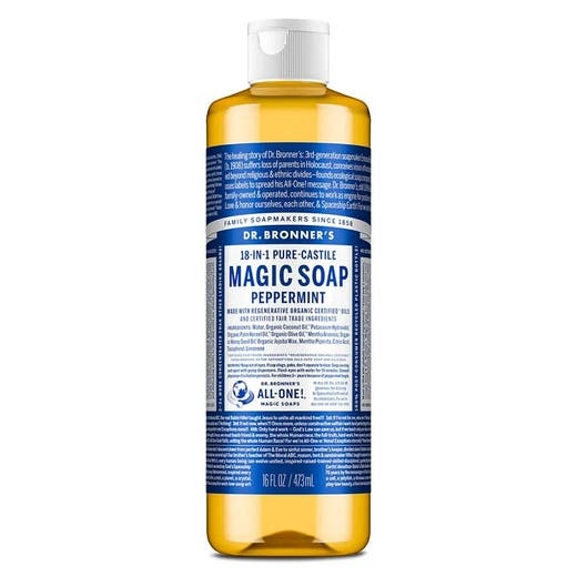 Dr. Bronner's 18-In-1 Peppermint Castile Soap - 16 Fl. Oz