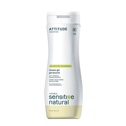 Attitude Sensitive Natural Oat & Argan Oil Shower Gel 16 Fl. Oz