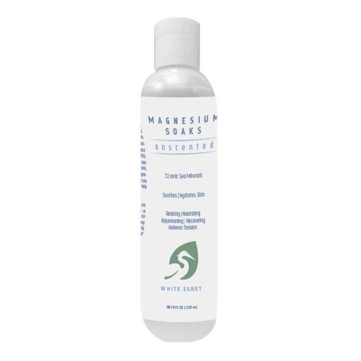 White Egret Unscented Magnesium Soak 8 Fl. Oz