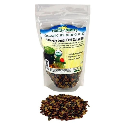 Handy Pantry Crunchy Lentil Fest Organic Sprouting Seeds 8 Oz