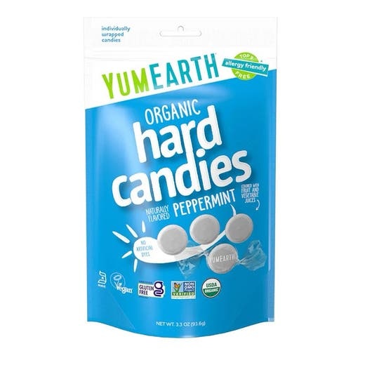 Yumearth Organic Peppermint Hard Candies 3.3 Oz