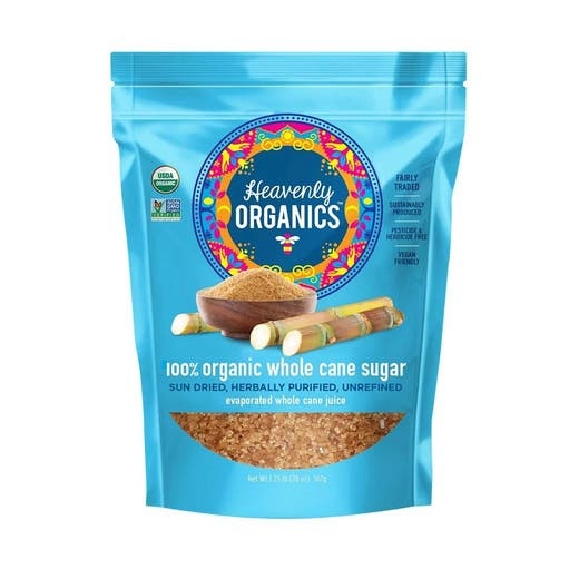 Heavenly Organics 100% Organic Himalayan Whole Cane Sugar 20 Oz