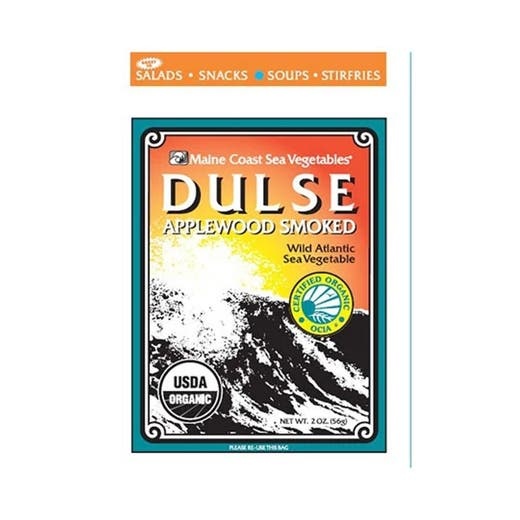 Maine Coast Sea Vegetables Applewood Smoked Dulse Leaf 2 Oz. Bag