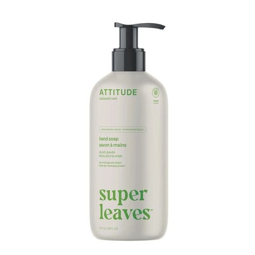 Attitude Super Leaves Olive Hand Soap 16 Fl. Oz - Nourish and Clean Your Hands Naturally
