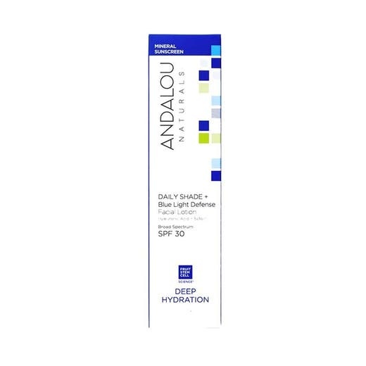 Andalou Naturals Deep Hydration Daily Shade + Blue Light Defense SPF 30 Facial Lotion 2.7 Fl. Oz