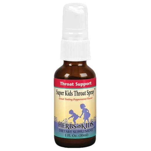 Herbs For Kids Peppermint Super Kids Throat Spray - 1 Fl. Oz