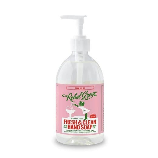 Rebel Green Pink Lilac Hand Soap 16.9 Fl. Oz - Naturally Moisturizing Hand Care