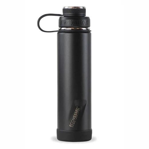 Ecovessel Black Shadow Boulder Water Bottle 24 Oz