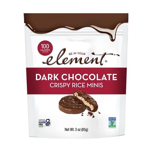 Element Snacks Dark Chocolate Crispy Rice Minis - 3 Oz