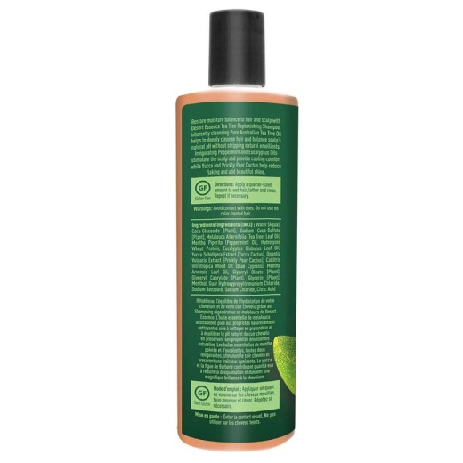 Desert Essence Tea Tree Replenishing Shampoo 12 Fl. Oz