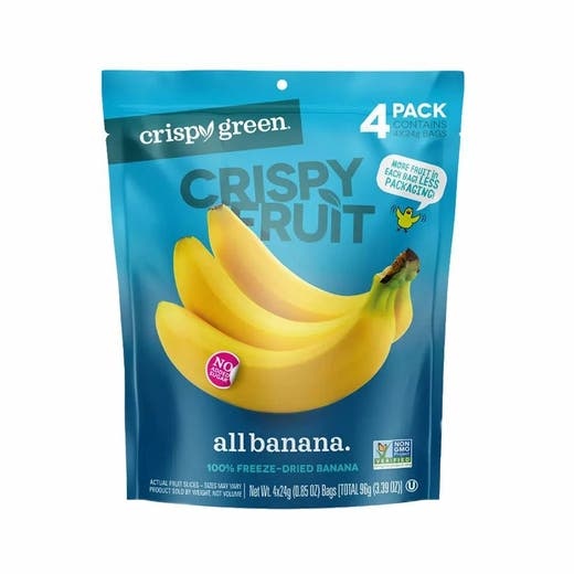 Crispy Green Banana Freeze-Dried Fruit Pack – 4 (0.85 Oz.) Pouches