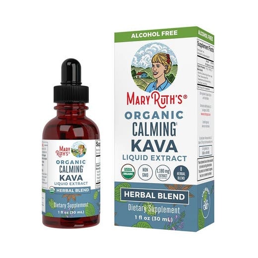 Maryruth's Organic Calming Kava Liquid Herbals 1 Fl. Oz