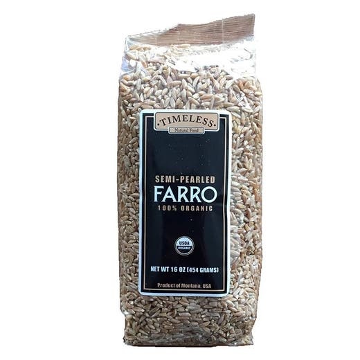 Timeless Natural Foods Organic Heirloom Semi-Pearled Farro - 16 Oz