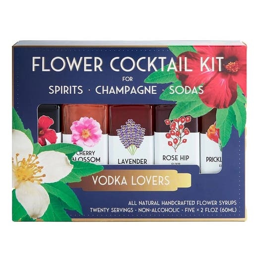 Floral Elixir Co. Vodka Lovers Cocktail Kit (5) 2 Fl. Oz. Bottles