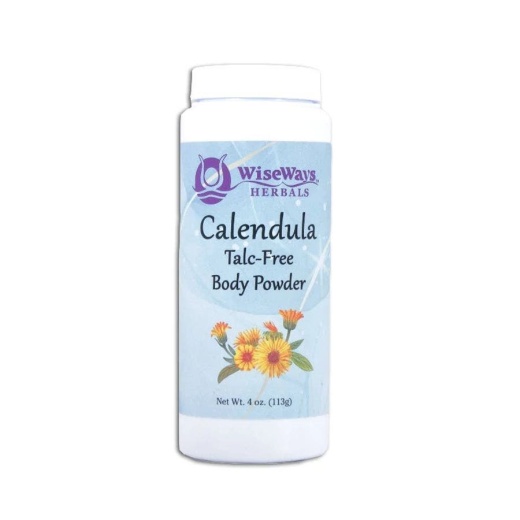 Wiseways Herbals Calendula Talc-Free Body Powder - 3 Oz
