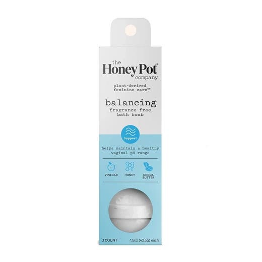 The Honey Pot Fragrance-Free Bath Bombs 3 Count