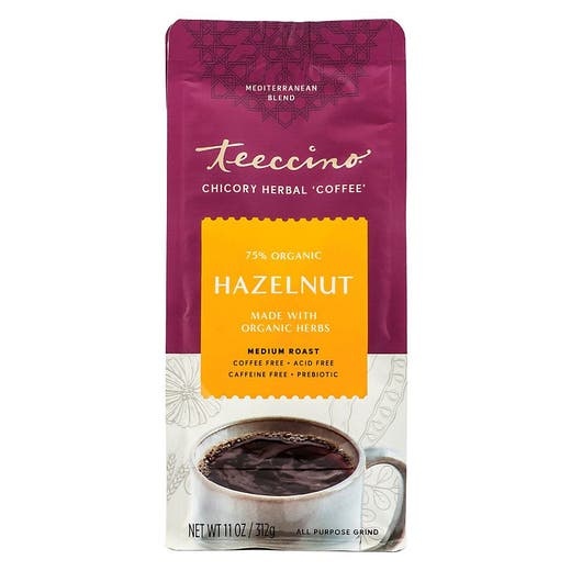 Teeccino Hazelnut Medium Roast Herbal Coffee 11 Oz