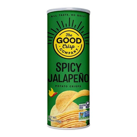 The Good Crisp Company Spicy Jalapeno Potato Crisps 5.6 Oz
